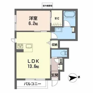 シャーメゾン桂木【1階】の間取り