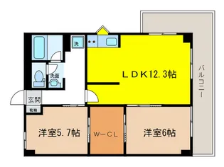 メゾン加藤【1階】の間取り