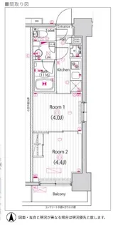 ガーラ・ステーション川崎平間【2階】の間取り