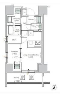 ONE ROOF RESIDENCE TAMACHI【6階】の間取り