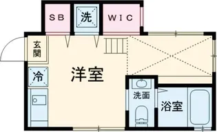 グランエッグス桜上水T【2階】の間取り