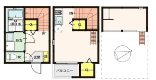 コンフォール仙台若林【2階】の間取り
