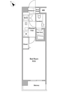 BPRレジデンス代々木初台【2階】の間取り