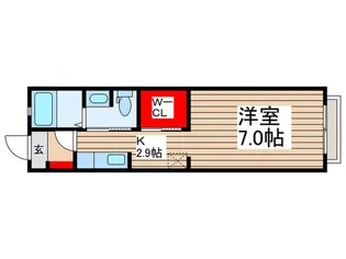 ノースポールB【2階】の間取り