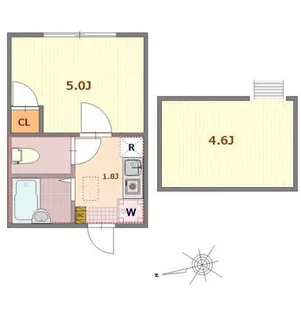 バーミープレイス立川柴崎町【2階】の間取り