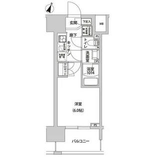 ラクラス幡ヶ谷【4階】の間取り