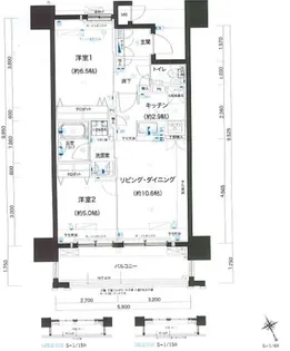 ブランシエラ那覇曙プレミスト【4階】の間取り