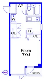 第2住吉コートクハイム【2階】の間取り