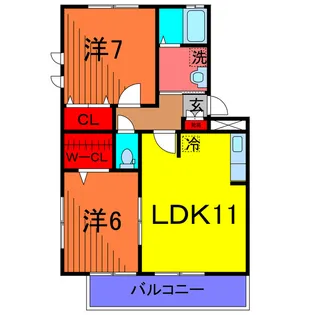 AM HeartII【2階】の間取り