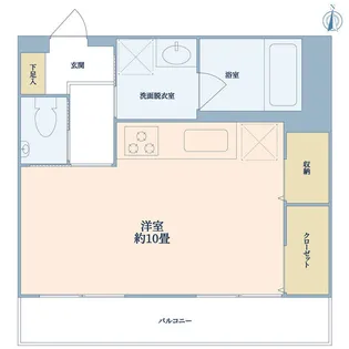 河田町ローヤルマンション【1階】の間取り