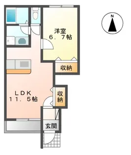 ディアグラーノ シュシュ【1階】の間取り