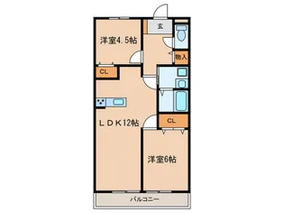 ドムス・シマ【3階】の間取り