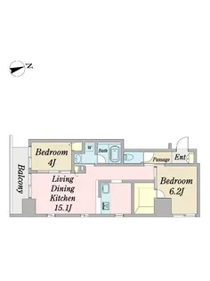 JANUS府中【3階】の間取り