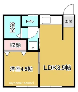 ラ・ポール八甲M C棟【1階】の間取り