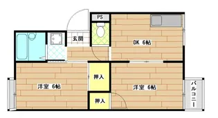 プリシエール桂【1階】の間取り