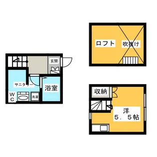 プランベイム道徳【1階】の間取り