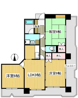 長町南424ビル【2階】の間取り