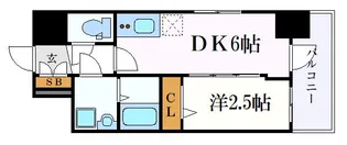 エスリード池下レスティア【6階】の間取り