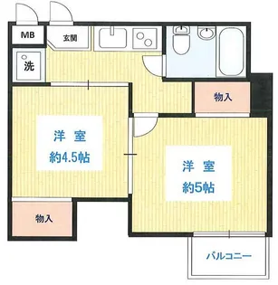 コートハウス中延【1階】の間取り