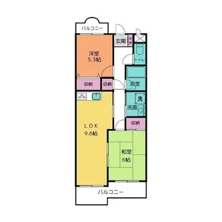 ポヌール香貫【3階】の間取り