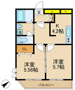ダイヤモンドクレスト南柏【1階】の間取り