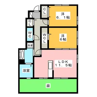 棒屋第9住吉ハイツ【1階】の間取り