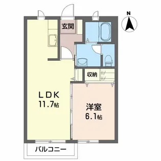 シャーメゾン・葵【2階】の間取り