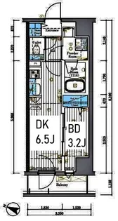ミライズ横濱SOUTHレジデンス【10階】の間取り