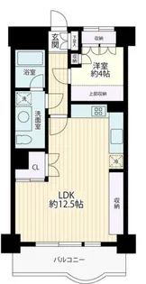 ハイネス目黒【7階】の間取り