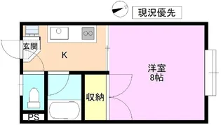 ラ・ネージュ上田III【2階】の間取り