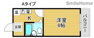 セラ岸ノ里【6階】の間取り