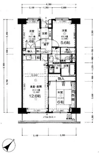 藤和大秦野ハイタウン【3階】の間取り