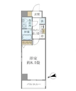 ザ・パールレジデンス芝公園【5階】の間取り