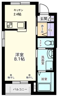 メゾン北五【2階】の間取り
