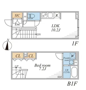LEGALAND幡ヶ谷South【1階】の間取り