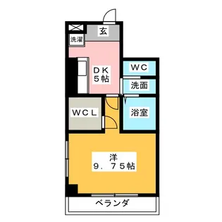 Sun Heart 池下【4階】の間取り