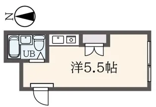 日野グリーンピース【3階】の間取り