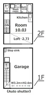Kichi-基地- No.2【1階】の間取り