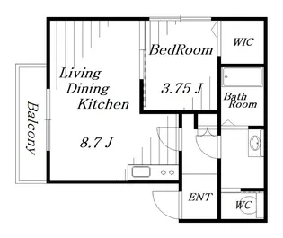 AJヒルズ蘇我【2階】の間取り
