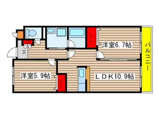 サン・ヒルズ和光【2階】の間取り