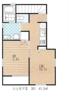 シェモアII【3階】の間取り