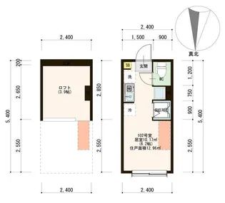 Con Brio東中野【1階】の間取り