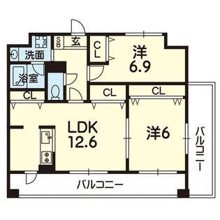 ファーストヴィラ本山【2階】の間取り