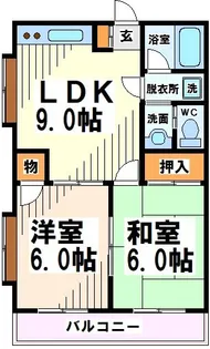 カルムハイツ 当社管理物件【2階】の間取り