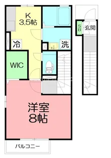 ボンヌールアビタシオン【2階】の間取り