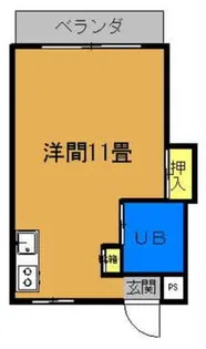 グリーンマンションII【3階】の間取り