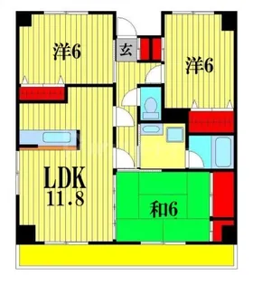マルジュベルテ【3階】の間取り