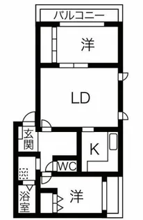 ベルトピア塩屋I【3階】の間取り