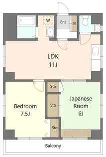 プラーズ元浅草【6階】の間取り
