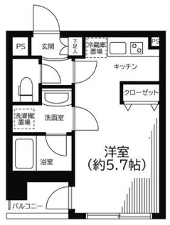 インシティ浜松町【4階】の間取り